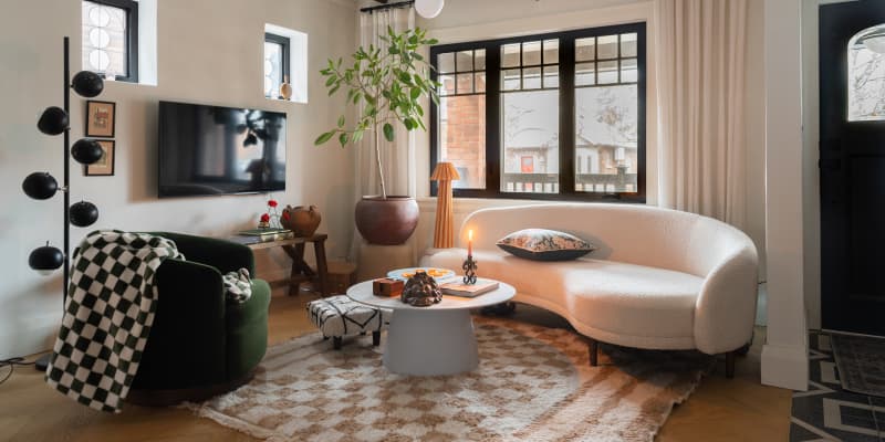 See a Stager Shop Castlery to Transform a Small Living Room